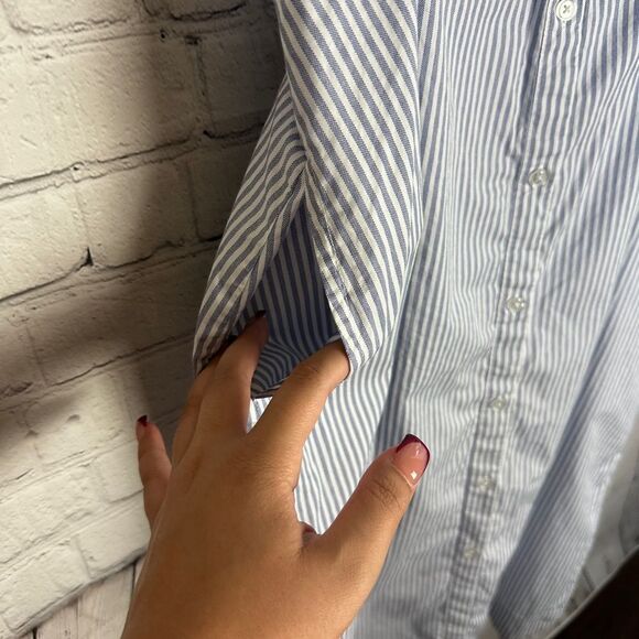 Old Navy Navy Cut Out MIDI Shirt Dress Medium - Picture 9 of 13